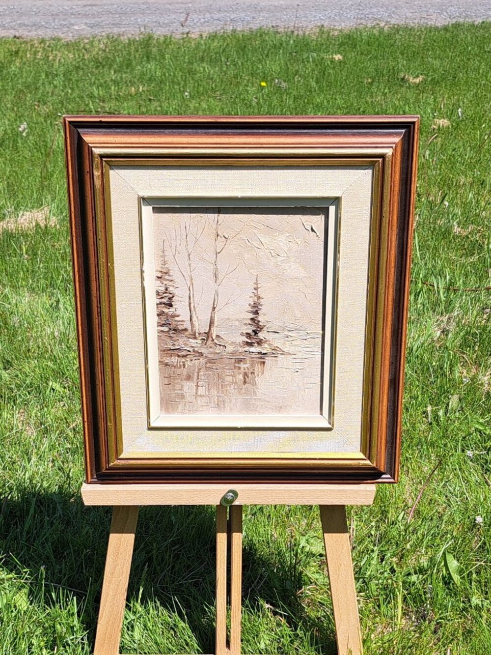 Canadian Winter Scene Painting By Varga
